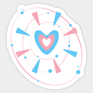 Orbit my heart - Trans Sticker